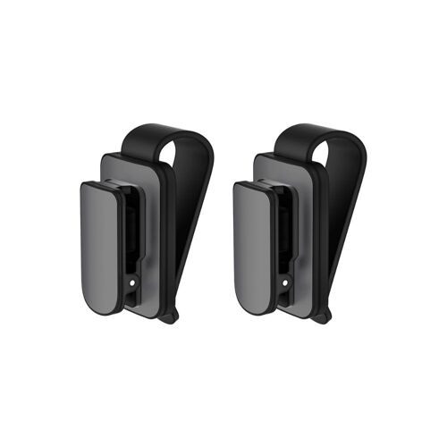 Lot De 2 Porte-Lunettes De Soleil Gris Pour Pare-Soleil De Voiture, Portefeuille Multifonctionnel Pour Suv, Accessoires D'intérieur De Voiture