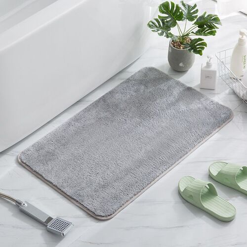 Tapis De Sol, Paillassons, Moquettes, Tapis De Salle De Bain, Tapis Antidérapants, Tapis De Porte De Salle De Bain, Tapis De Sol Absorbants, Tapis De Porte De Chambre, 40 * 60 Cm (Gris)