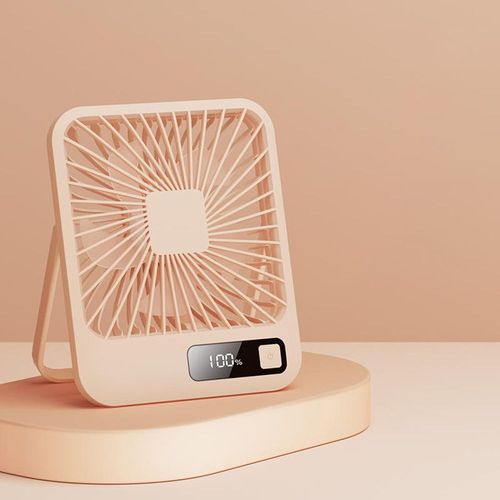 Ventilateur de bureau rose, petit ventilateur USB silencieux, mini ventilateur portable rechargeable 3000 mAh, ventilateur personnel pliable inclinable à 180 °