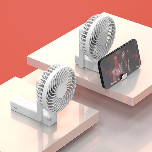 Ventilateur Portable Pliable-Petit Ventilateur a Main Silencieux,Rechargeable Ventilateur a Pile 12h de Travail,Electrique Ventilo Portatif de Poche,Puissant Batterie Hand Fan pour Voyage,Bureau