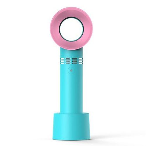Ventilateur à main vert, ventilateur sans pales de quatrième génération, mini ventilateur portable rechargeable par USB, ventilateur de refroidissement personnel électrique portable