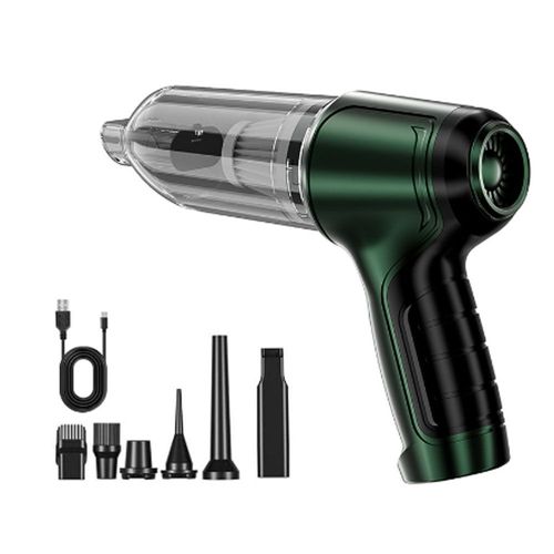 Vert Mini Ordinateur De Poche Aspirateur Pour Voiture, Sec Et Humide Aspirateur