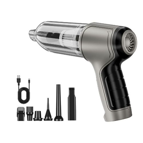 Gris Mini Ordinateur De Poche Aspirateur Pour Voiture, Sec Et Humide Aspirateur
