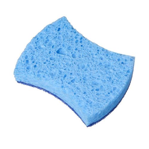 Éponge à récurer en cellulose anti-rayures, double face pour la vaisselle de cuisine