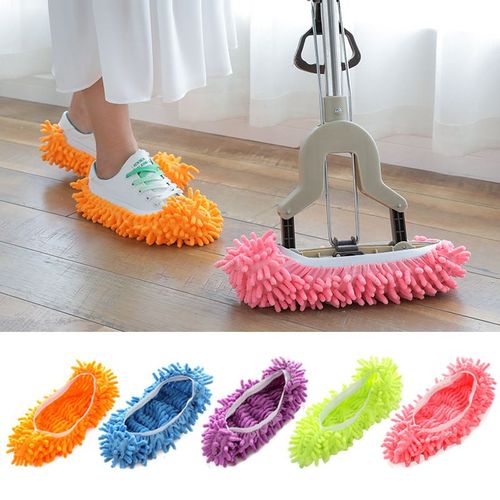 5 Pièces D'une Housse De Chaussures Mocassins Chenille, Amovible Et Lavable