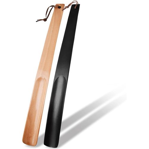 Lot De 2 Chausse-Pieds Longs En Bois De Qualité Supérieure, Avec Manche Extra Long, Pour Hommes, Femmes, Enfants, Bottes Et Chaussures
