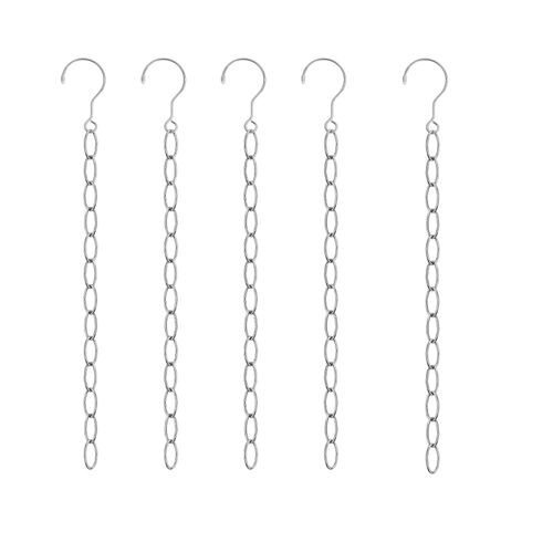 Lot De 5 Chaînes De Cintre Magiques En Acier Inoxydable Pour Garde-Robe, 50 Cm, Organisateur De Cintre Magique Peu Encombrant, Cintre Magique À 13 Anneaux
