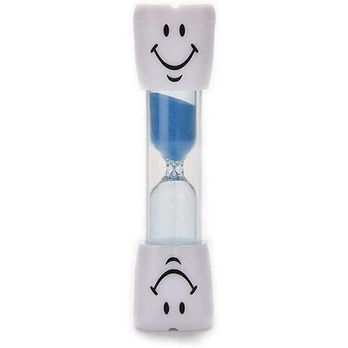 Lot de 3 minuteurs de brosse à dents pour enfants, sablier smiley de 3 minutes, sablier