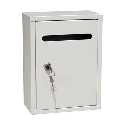 Boîte aux lettres murale avec deux clés, boîte à piquets protégée, boîtes de collecte, boîte aux lettres