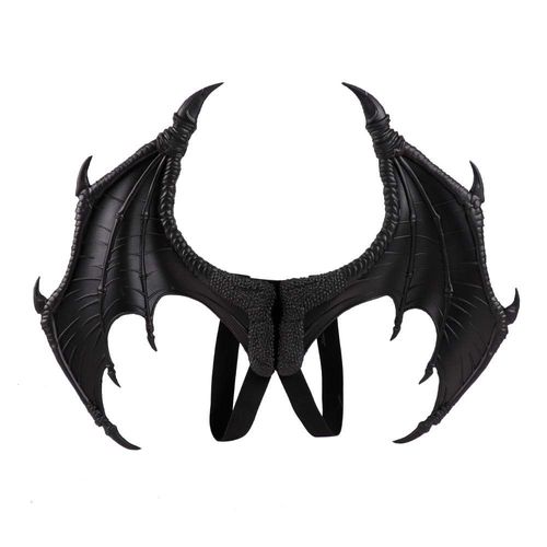 Costume De Cosplay D'ailes De Dragon Démoniaque Noir (Queue D'aile) Pour Halloween Mardi Gras, Pour Adulte Et Enfant