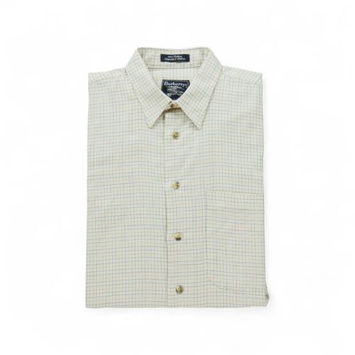 Reconditionné - Chemise Classiques Homme À Carreaux - Taille M - Homme - Beige