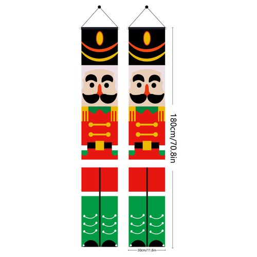 Pc(A1) Bannière De Bienvenue De Noël, Décoration De Noël, Signe De Bienvenue Pour Porche, La Bannière De Porte, Décoration De Noël Pour La Pendaison De Plein Air De Décoration De Noël Pour Le Mur, D