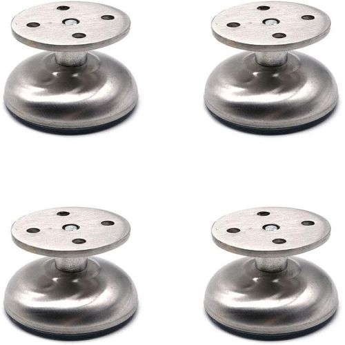 Ensemble De 4 Meubles Réglables Jambes, De 3,8 Cm De Long, Extra Épais, En Acier Inoxydable, D'un Canapé-Mobilier De Soutenir Les Jambes, Meuble De Salle De Bain Pieds De Support