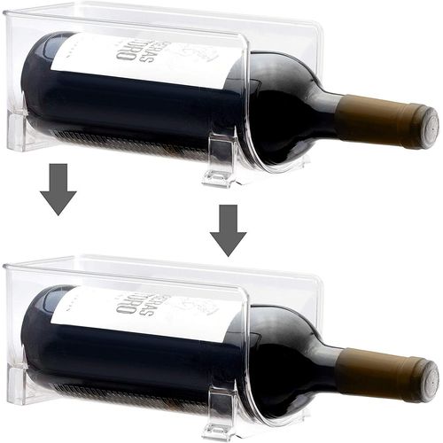 Ultra-Moderne, Wine Rack - Clair Porte-Bouteille - Bouteille Horizontale Titulaire De Prolonger La Durée De Vie De Vin Et Des Bouchons Empilables Casiers À Bouteilles - 2 Bouteilles - Claire