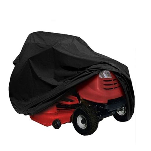 Tondeuse à gazon Couvrir Tondeuse Couverture,Tondeuse à Gazon, Couverture,Couverture Imperméable Capuche pour l'Équitation Tracteur de Jardin (Couleur :noir 182*111*116cm)