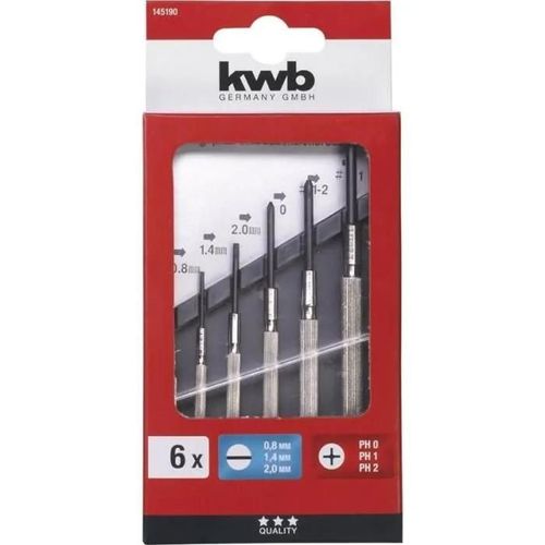 Coffret d'horloger - KWB - 145190 - 6 pièces - Outils pour montre - Tête rotative