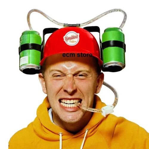 Casque Anti Soif - MISTER GADGET - Rouge - Personnalisable - Jeu à boire - Système audio