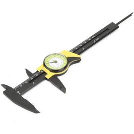 En Acier inoxydable Micromètre 0-150mm Montre Numérique de l'Étrier avec Écran LCD de 0,1 mm Précision de Mesure à l'Extérieur, à l'Intérieur et à l'Extérieur(en Jaune(en anglais))