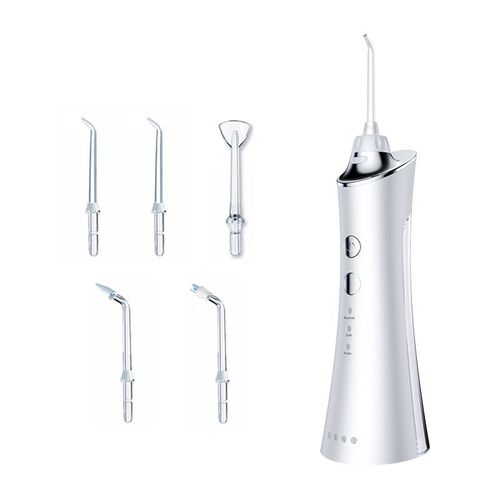 Hydropulseur Dentaire Professionnel, Portable Et Rechargeable, Étanche Ipx7, 3 Modes, Idéal Pour La Maison Et Les Voyages, Blanc