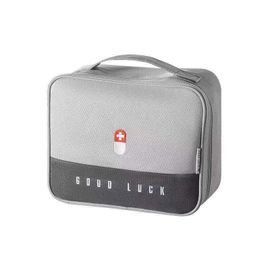 Trousse De Premiers Secours Zippée, Sac De Rangement Pour Médicaments, Sac Vide D'urgence Gris 