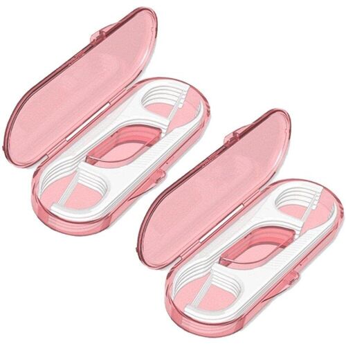 Ensemble De Cure-Dents En Fil Dentaire 2 Boîtes Cure-Dents En Fil Dentaire Portable Outils De Nettoyage Oral Pour Dents Avec Étui De Rangement Pour La Famille, L'hôtel Et Les Voyages 