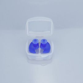 Bouchons d'oreilles de natation en silicone (bleu) - Réutilisables, anti-poussière et étanches pour les sports aquatiques et les douches