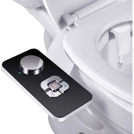 Pulvérisateur Bidet non électrique avec double buses rétractables autonettoyantes - Nettoyage avant et arrière - Bouton poussoir réglable pour eau froid,noir