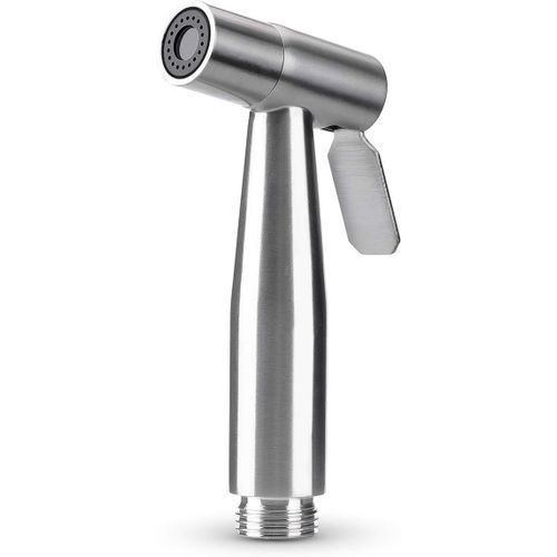 Douchette WC,Tête de Douchette Toilette WC en Acier Inoxydable Pulvérisateur de Bidet à Main pour Douche Salle de Bain Hygiène Nettoyage des Couches,Interface G1/2 Standard,Noir