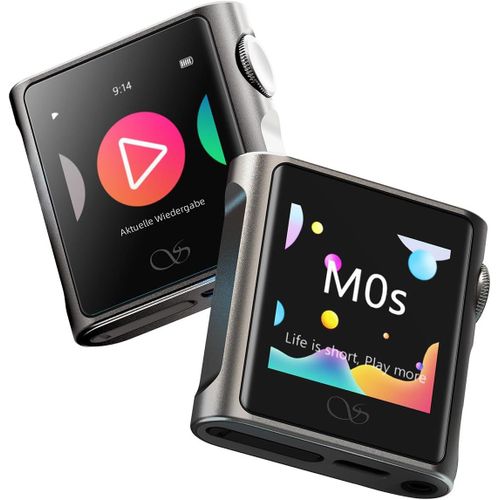 CHECARZHN--NO1-M0S Lecteur Mp3 Hi-Fi, Mini Dac, Écran Tactile Amp Hd, Bluetooth 5.0, Prend En Charge Le Son Stéréo Sans Perte Avec Carte Sd De 2 To Pour Le Sport, Le Jogging Et L'Entraînement (Titani