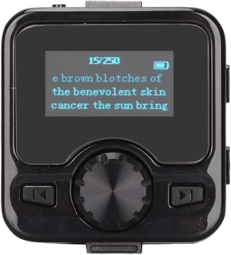 acdsgd-Mini Lecteur MP3 Bluetooth, Lecteur de Musique HD à Réduction de Bruit, Lecteur MP4, Enregistreur à Commande Vocale, Lecteur de Musique avec Radio FM Ebook pour la Course à Pied, Lecteur MP3(8 Go)