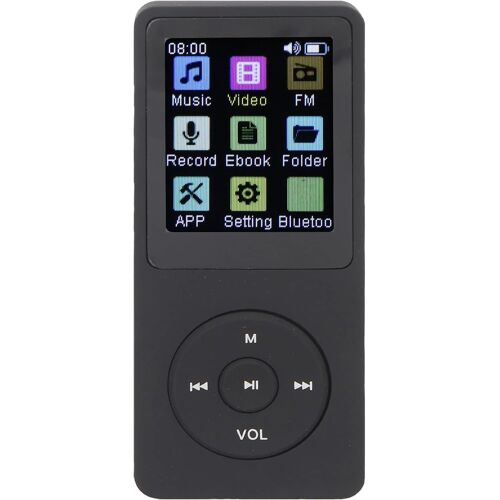 acdsgd-Lecteur MP3 32 Go avec Bluetooth 5.0, Lecteur de Musique HiFi avec écran 1,8 Pouces avec Haut-Parleur, Lecteur Audio Numérique Portable Prenant en Charge jusqu'à 64 Go