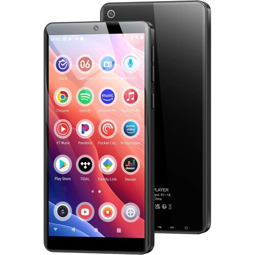 acdsgd-128Go Lecteur MP3 avec WiFi Bluetooth et Caméra, 5,5'' Lecteur de Musique MP3 Spotify Android 13.0 avec Haut-Parleur, MP4 écran Tactile 1080P (RAM: 4Go)