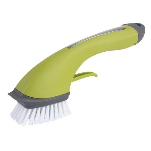 Brosse de nettoyage verte pour vaisselle, plats, casseroles, cuisine