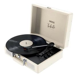 MIXX - Tribute Stereo Vinyl Record Player Cream