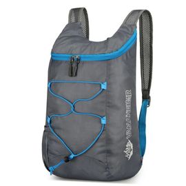 Sac à dos pliant multifonctionnel d'extérieur,sac de sport en tissu Nylon imperméable léger haute densité pour Camping randonnée voyage - Type Gray