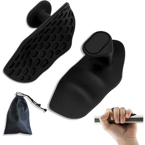 Checarzhn--No1-2 Pcs Aides De Poignée En Caoutchouc Pour Musculation, Grips Antidérapants Crossfit, Coussinets De Préhension Musculation, Poignées D'entraînement Crossfit, Accessoires De Gym,