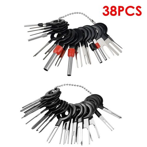 38pcs Voiture Terminal Démontage Outil De Pointeur En Acier Inoxydable 38 Harnais Outils De Quincaillerie En Acier Inoxydable
