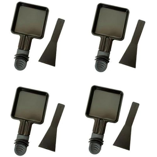 4PCS fromage raclette plaque Grilled Cheese Barbecue Machine Ardoise Grill Électrique Grill Scoop Scoop Grill Pan