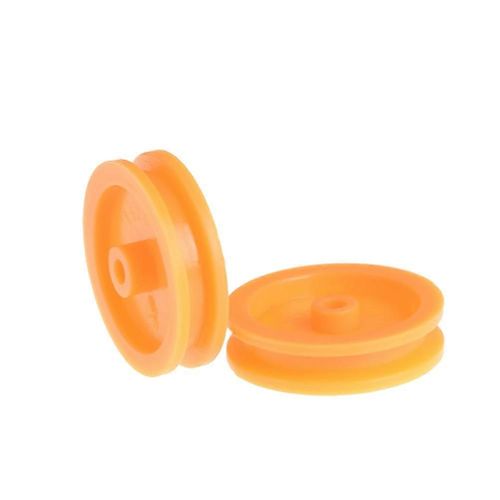 20Pcs/lot 2mm trou Orange Plastique Ceinture Poulie Pour DIY RC Jouet Voiture Avion Accessoires