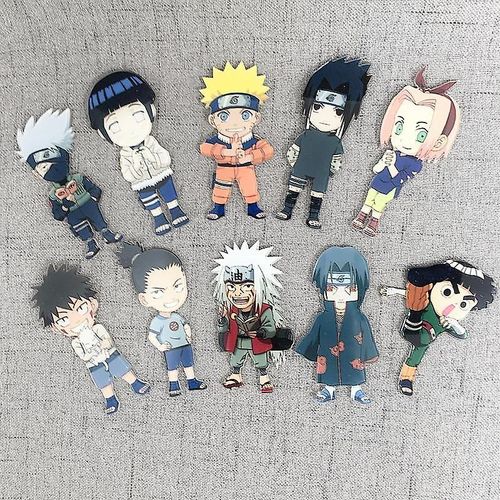 10 Pièces D'animation Autour Du Réfrigérateur Naruto,Tuile Magnétique Kakasi,Dessin Animé Créatif,Animation