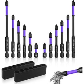 KAL-12 Pièces Embout Visseuse A Choc Embout Torx Embout Visseuse Aimanté Coffret Embout Visseuse Agnétiques Antidérapants Pour Les Réparations Industrielles Domestiques Percer Des Trous Serrer Des Vi