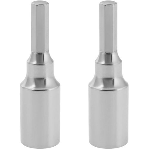 CHECARZHN--NO1-Lot De 2 Embouts Hexagonaux Magnétiques De 4 Mm À 6,35 Mm (1/4"") Pour Tournevis Électrique Manuel
