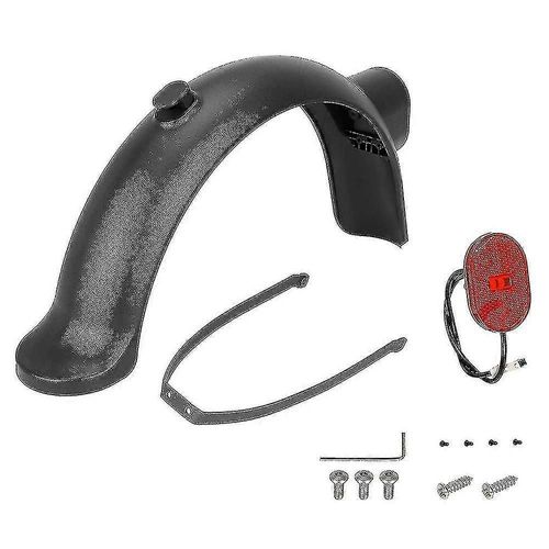 Pour Xiaomi 4 Pro E-Scooter Abs Roue Arrière Garde-Boue Feu Arrière (Avec Accessoire D'installation)