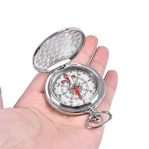 Vintage Cuivre Flip Cover Métal Poche Montre Flip Boussole Camping Randonnée Nautique Marine Survie Boussole