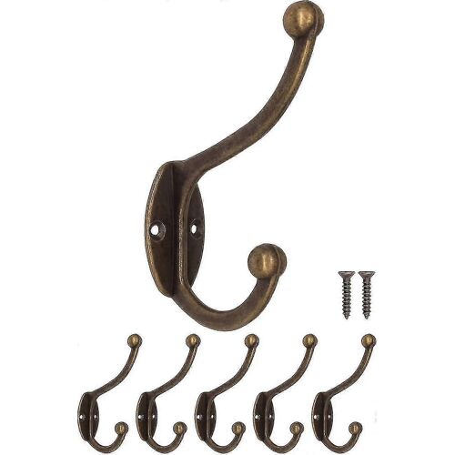 Patères Anciennes,Fonte Laiton Bronze Design ; Maison Rétro De Campagne Vintage,Set De 5/Bl