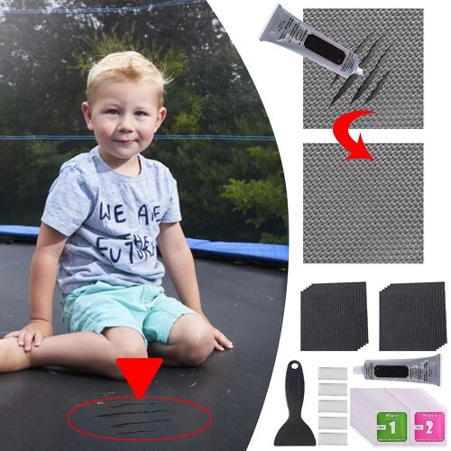 Kit De Réparation De Patch De Trampoline Trous Ou Déchirures Dans Les Tapis 1MlNettoyant De Sol Tapis Assainisseur De Sol Poudre Haute Pression Accessoires De Salle De Bain Eau De Javel Liquide Sho
