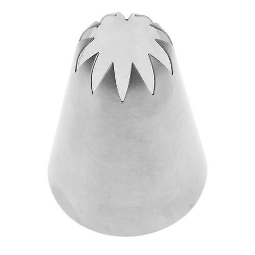 C10 Grande Taille Douille Gâteau Crème Décor Glaçage Conseils 10 Dents Fermer Buse Pâtissière Étoile