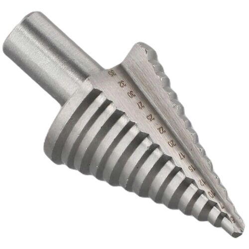 1PC 5-35mm Titane Revêtu De Mèches Étagée HSS Perceuse à cône d'étape à rainure droite Acier rapide Bois Métal Coupe-trou
