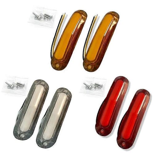 2pcs 6 Led Camion Voiture Légère Camion Remorque Led Feu De Position Latéral Feu De Remorque Feu De Remorque Lampe Latérale Arrière Lampe Indicatrice Pour Camion Camion 12-24