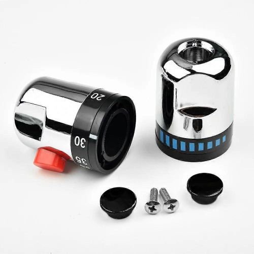1 paire de noyau de vanne thermostatique Poignées de contrôle intelligentes pour baignoire douche Mitigeur de douche Tête de vanne thermostatique en matériau ABS